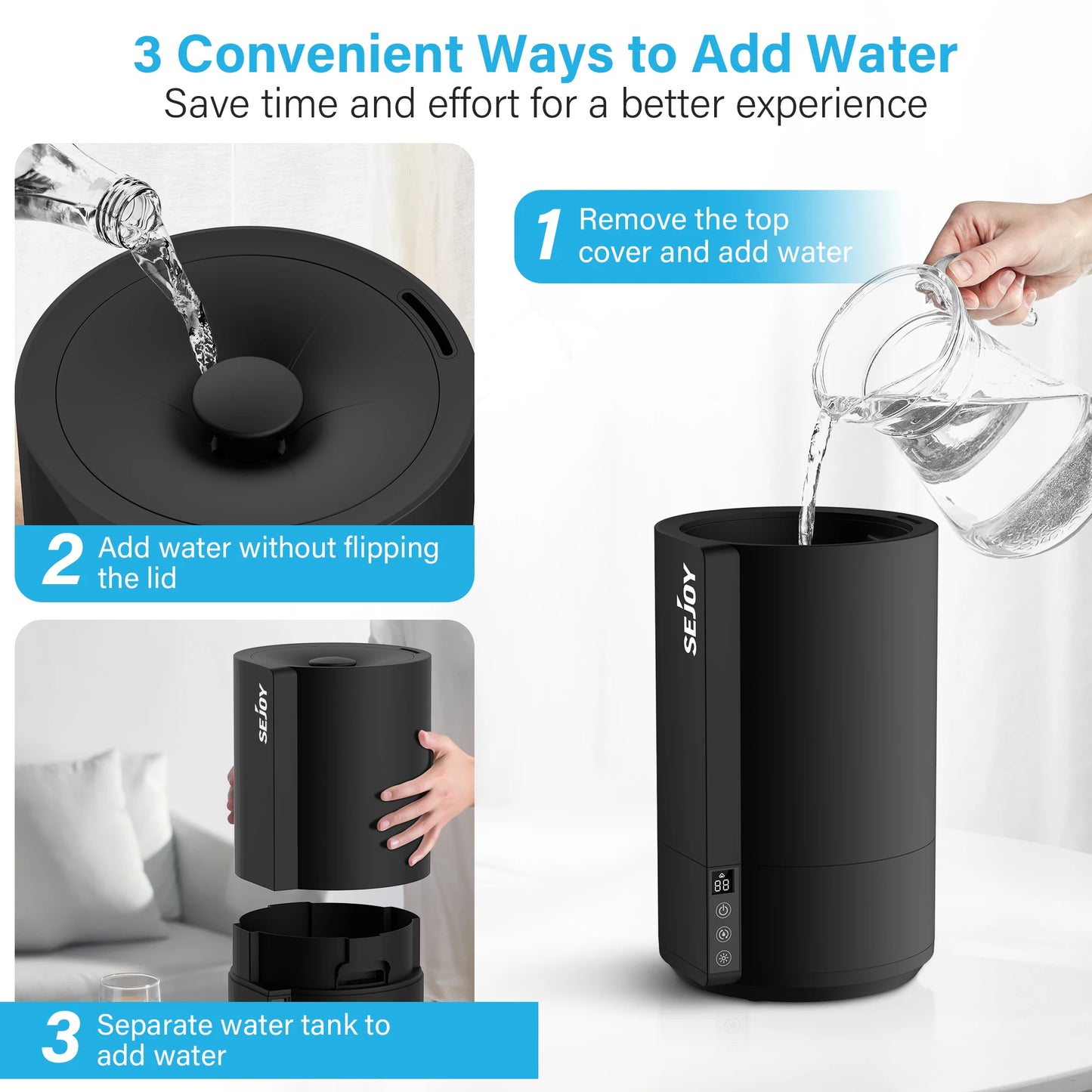 Humidifiers For Large Room Quiet Cool Mist