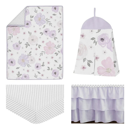 Baby Girl Nursery Crib Bedding Set