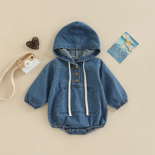 Baby Boy Fall Hooded jumpsuit