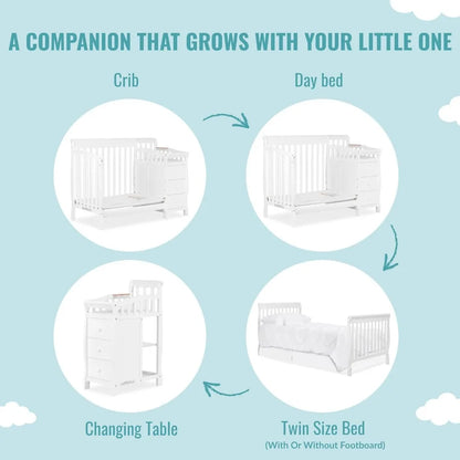 4-in-1 Mini Convertible crib