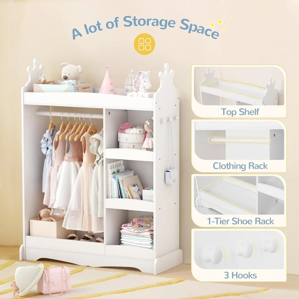 Kids Dress up Storage with Mirror